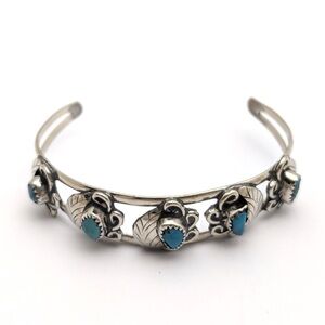 Silver and Turquoise Bracelet